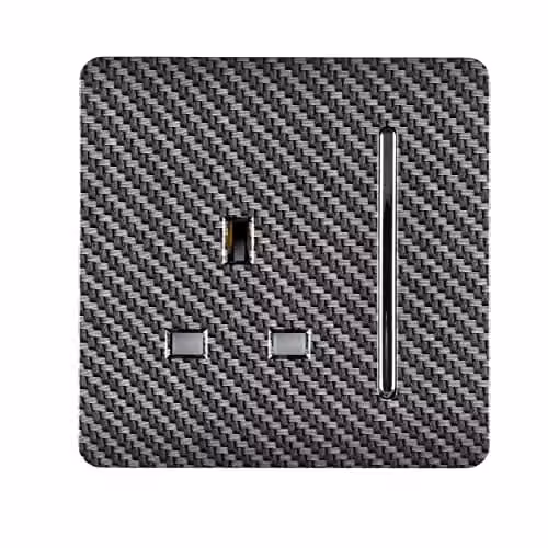 Trendi Switch 1 Gang 13 Amp Single Pole Flush Socket in Black – 2