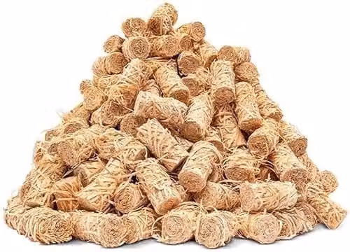 Ecoblaze 200 Natural Brown Firelighters for Fireplaces, Stoves, Wood Burners and BBQs