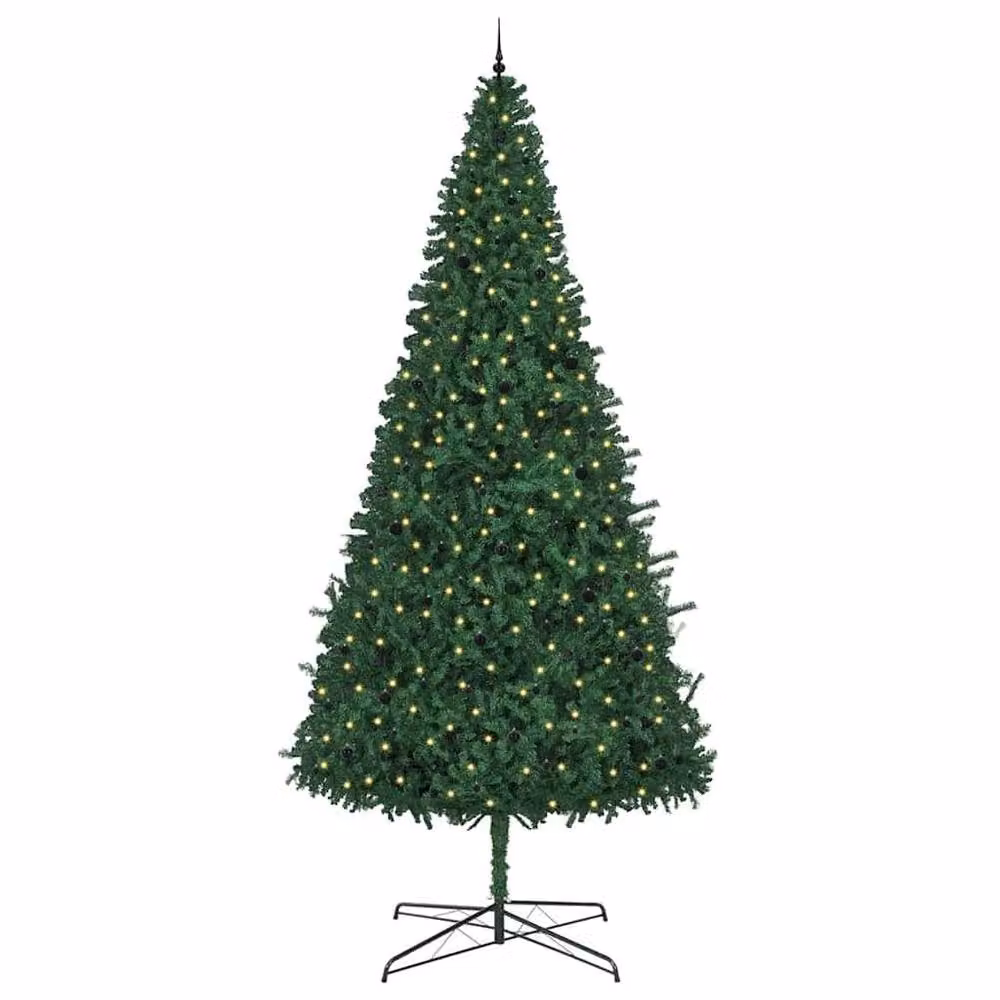 Berkfield Home Green Christmas Tree with Decorative String Lights, 400 cm – 3