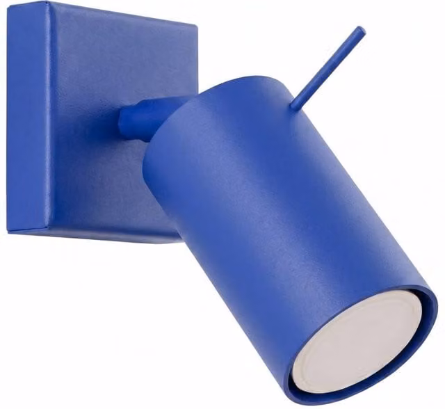 Sollux Lighting Modern Blue Ring Wall Lamp W/D/H: 8 x 8 x 16 cm
