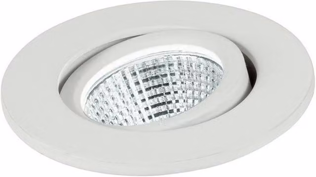 Netlighting POLARIS LED Recessed Adjustable Downlight, White, 240lm, 4000K, W/D/H: 6.6 x 5.7 cm
