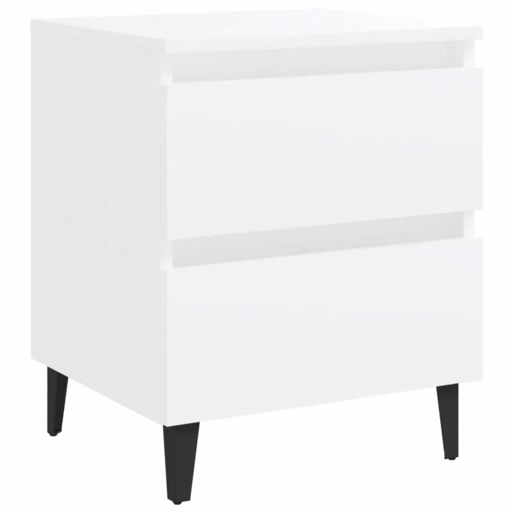 Berkfield Home Bed Cabinet in White, W/D/H: 40 x 35 x 50 cm – 2