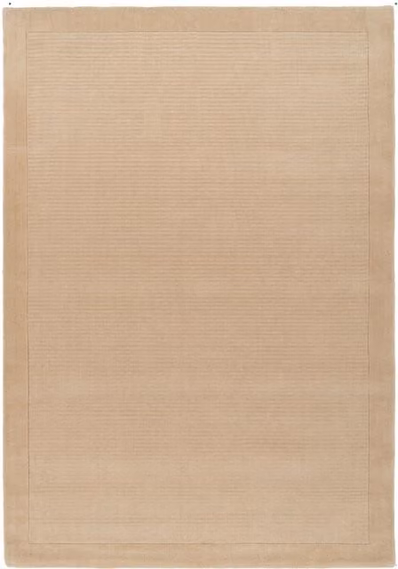 The Rug House Hand Tufted Plain Beige Natural Wool Rectangular Rug, Width: 280 cm
