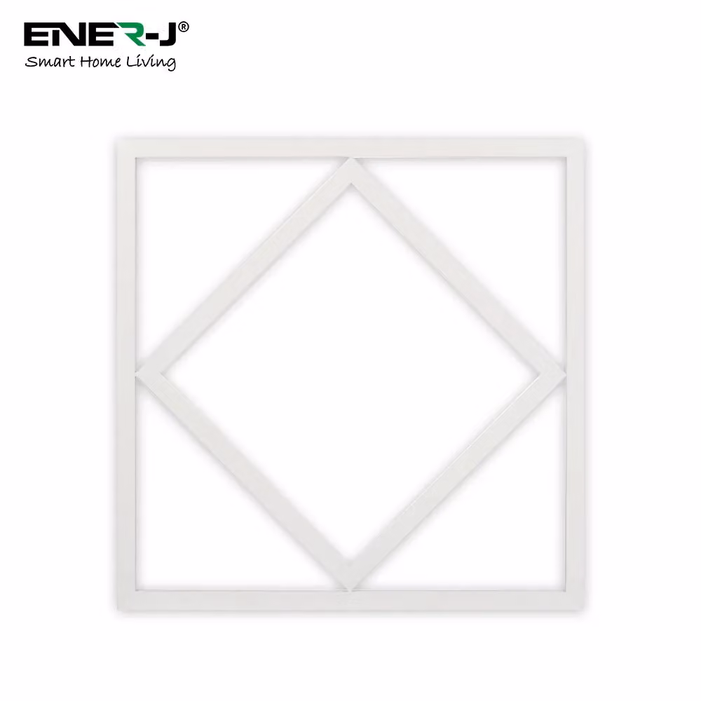 ENER-J 40W Double Square Borderline Recessed LED Panel, White, W/D/H: 60 x 60 x 60 mm – 2