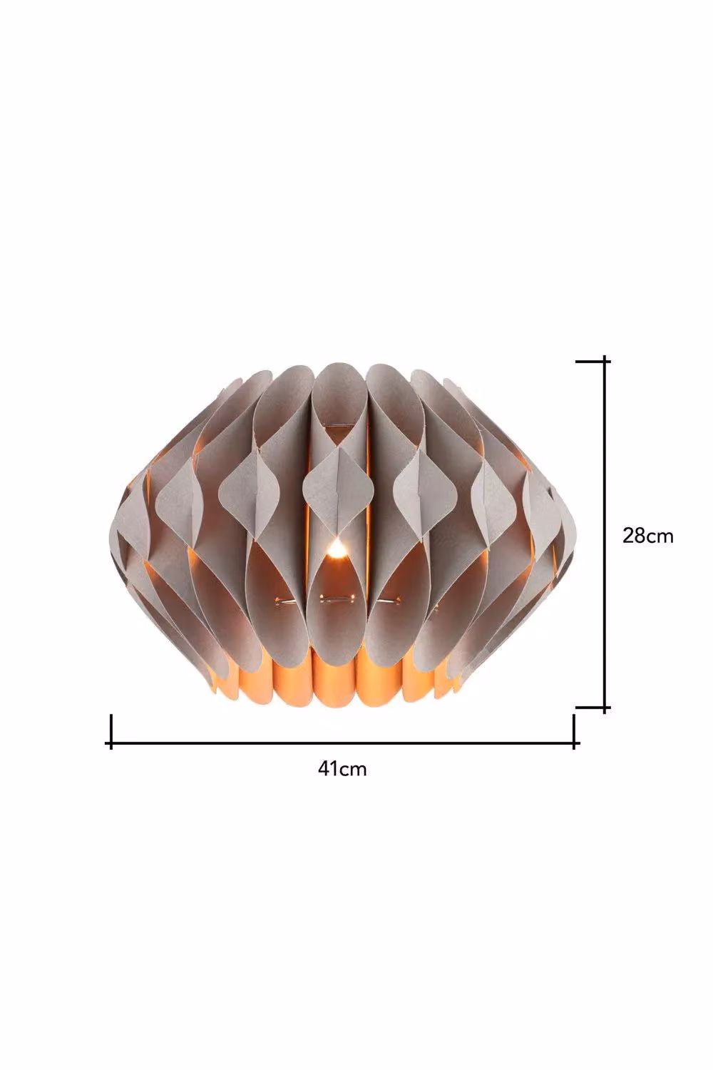 BHS Lighting Landon Easy Fit Round Light Shade in Beige – 3