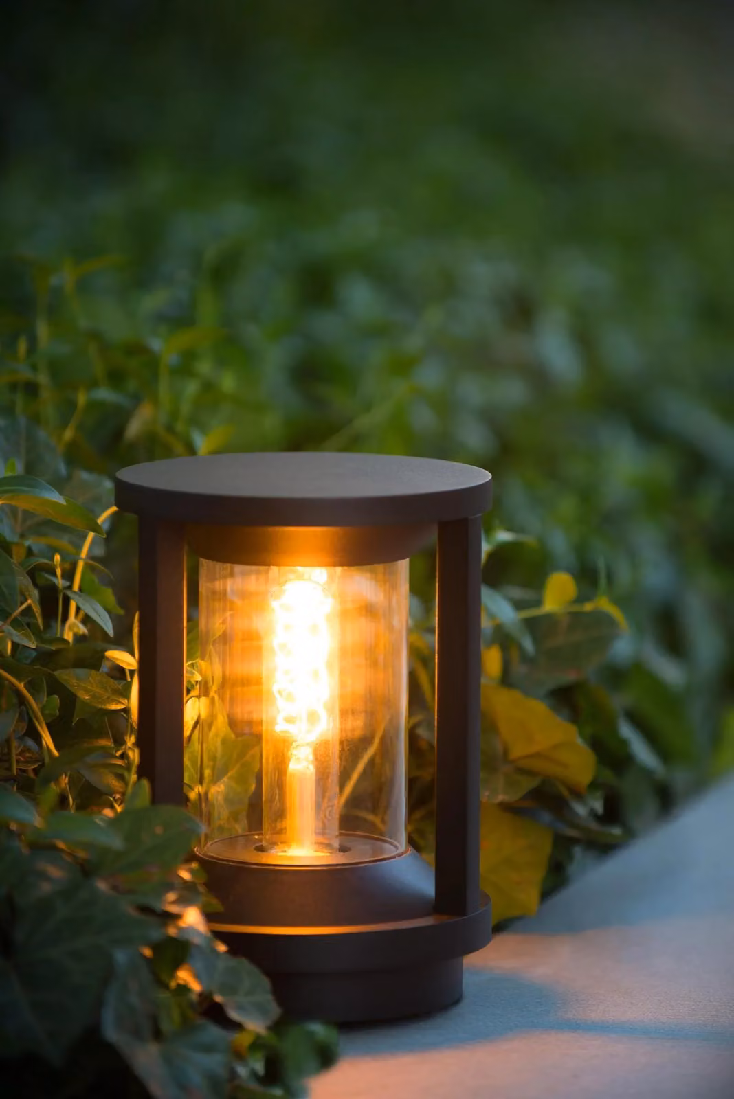 Lucide CADIX Dimmable Modern Outdoor Garden Pedestal Light, Black, E27 – 3
