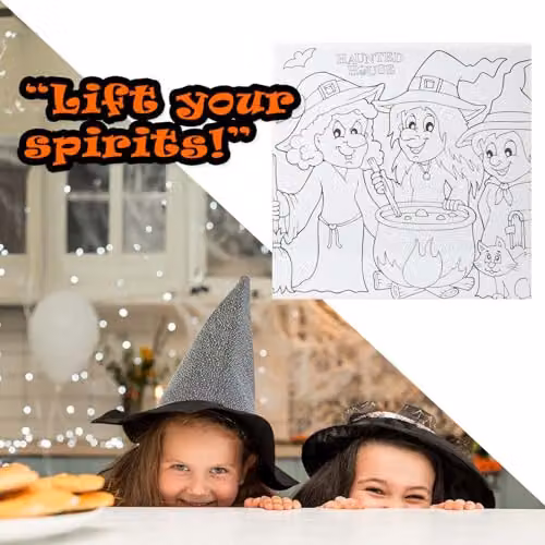 VFM e-Store Halloween Canvas Craft Accessory Witch in White, 25 cm – 7