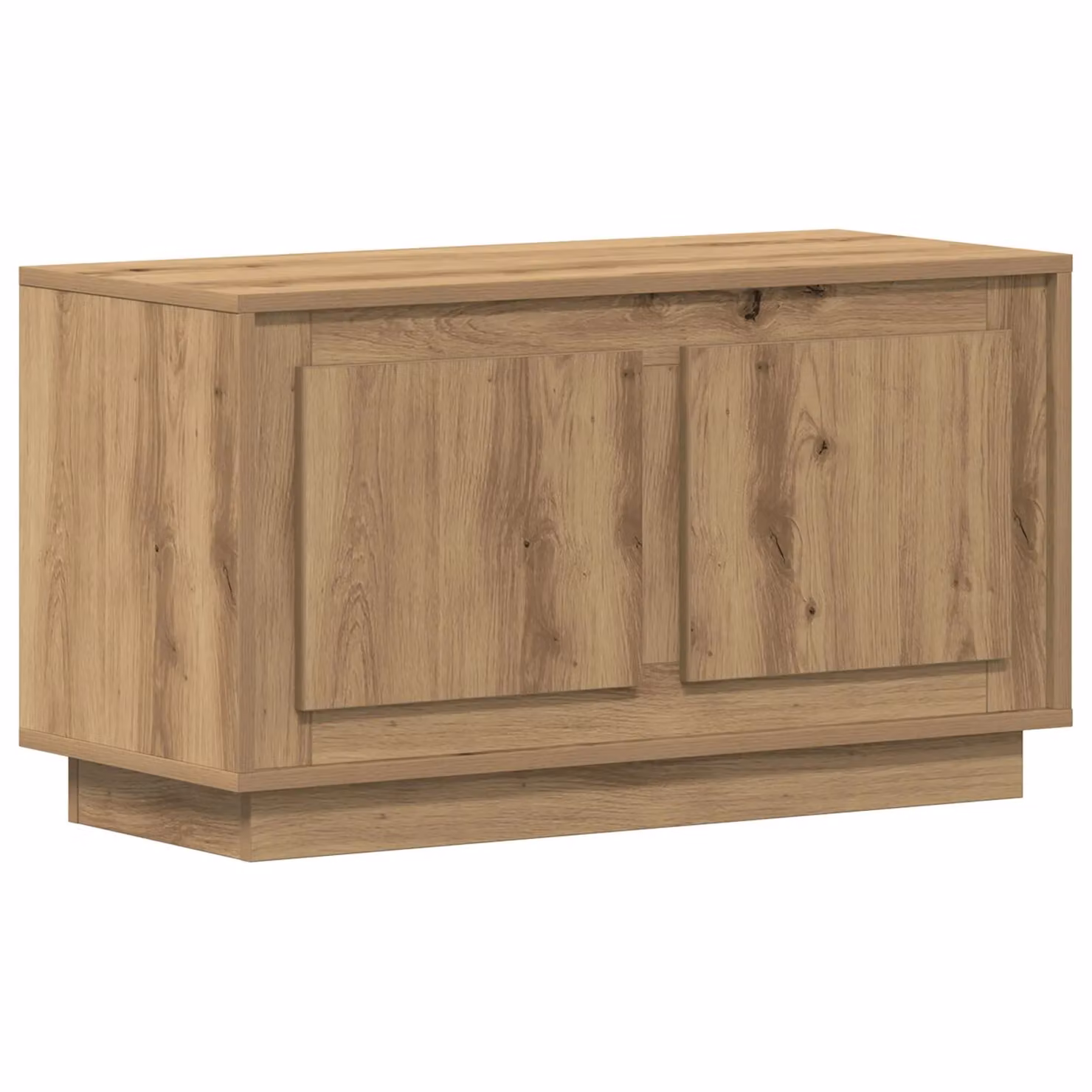 Berkfield Home Artisan Oak TV Cabinet in Brown, W/D/H: 80 x 35 x 45 cm – 2