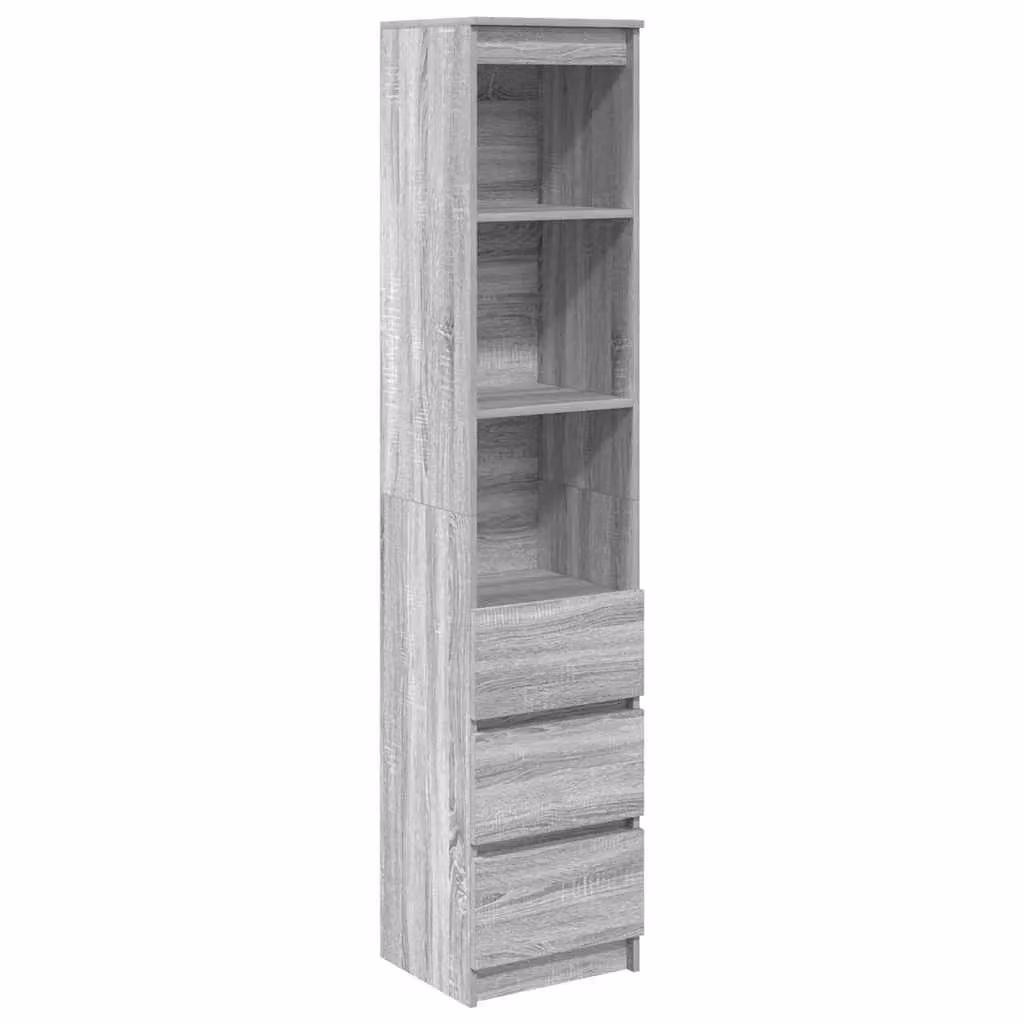 Berkfield Home Grey Sonoma Modern Highboard in MDF, W/D/H: 37.5 x 35 x 180 cm – 2