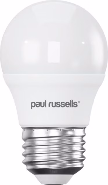 Paul Russells 4.9W LED Golf Bulb, E27, 470lm, 6500K Daylight, White