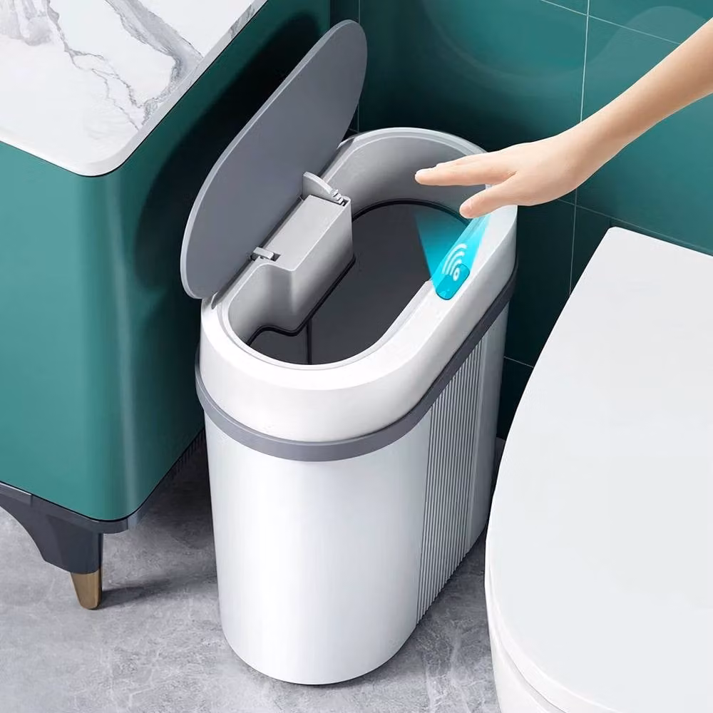 FORGEVIO Motion Sensor Waste Bin in White – 3
