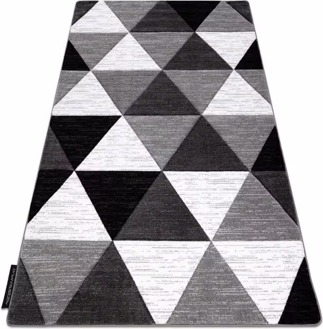 RugsX Alter Geometric Grey Rectangular Rug, W: 80 cm x L: 150 cm