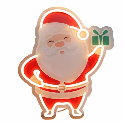 Samuel Alexander Santa Christmas Neon Light Decoration with Warm White LEDs, 40 cm – 4