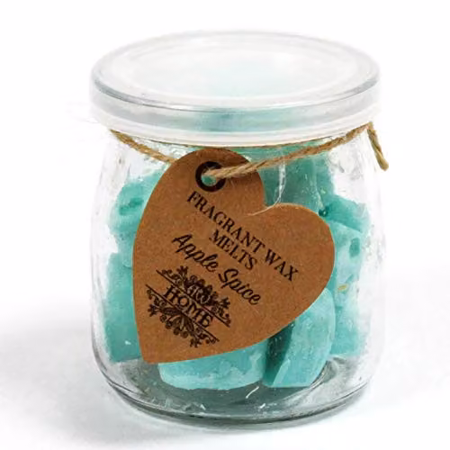 Ancient Wisdom Apple Spice Soy Wax Melts Jar in Petrol – 1