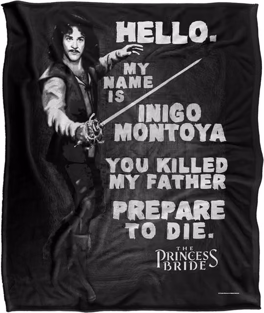 Princess Bride Hello Again Silky Touch Super Soft Fleece Throw Blanket in White, W/D/H: 152 x 127 cm – 6