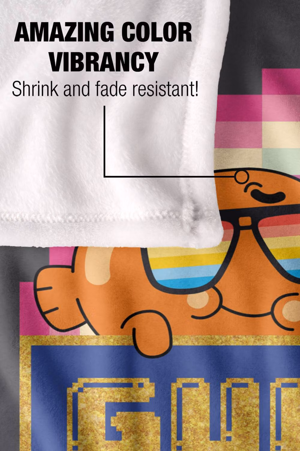 Cartoon Network Amazing World of Gumball Sunshine Silky Touch Super Soft Fluffy Throw Blanket, Multicolour, Extra Large – 4