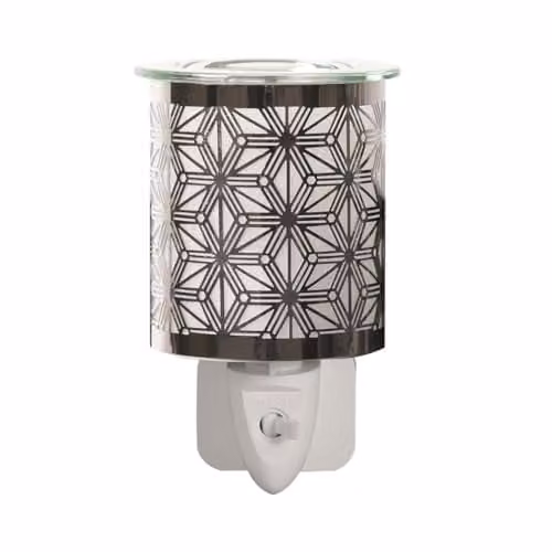 Aroma Accessories Chrome Star Electric Wall Plug In Wax Melter in Silver – 1