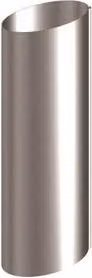 Lindab Majestic Steel Sliding Downpipe, 100mm, Silver Galvanised Steel