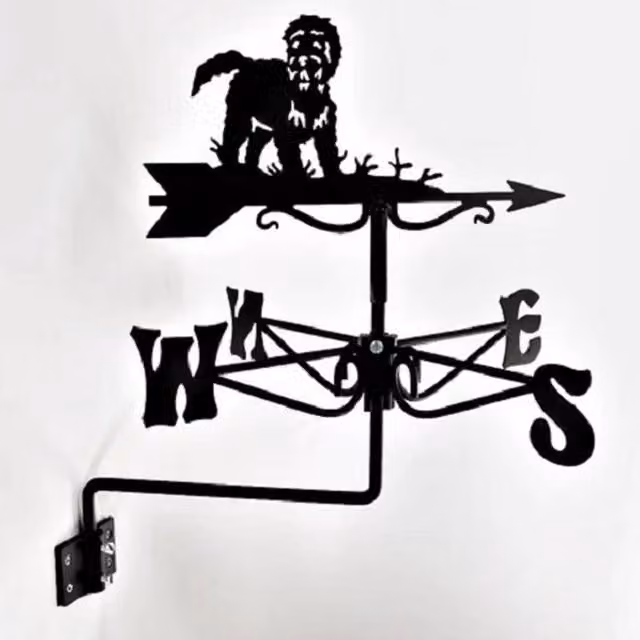 Buttercup Farm Mini Cockapoo Steel Weathervane in Black