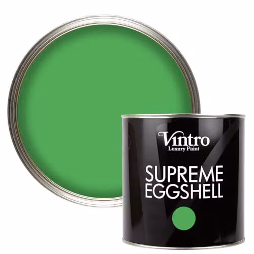 Vintro Water Based Eggshell and Satin Paint for Interior and Exterior Walls, Wood and Trim, Green Rainforest, 2.5 l