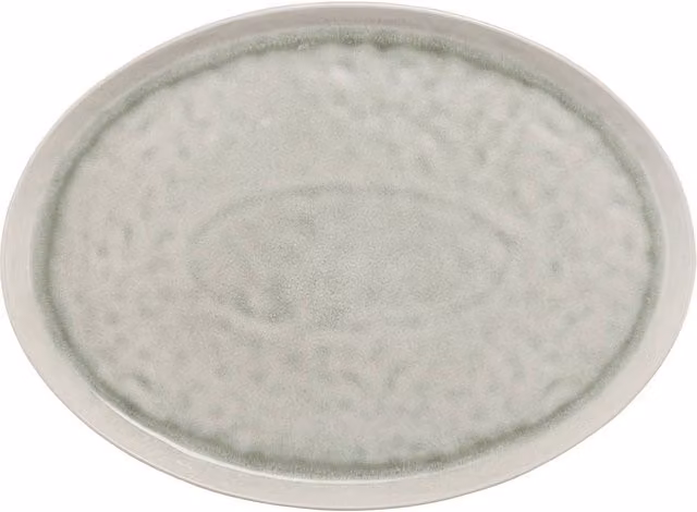 Stellar Bantham Stoneware Large Serving Platter - Green, Diameter: 39.5 cm