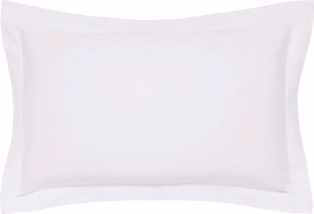 Bedeck of Belfast Fine Linens 1951 1000 Thread Count Egyptian Cotton Oxford Pillowcase in Silver