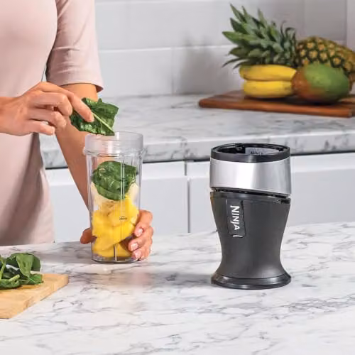 Ninja QB3001UKS Slim Blender and Smoothie Maker, 700W, Silver and Black – 2