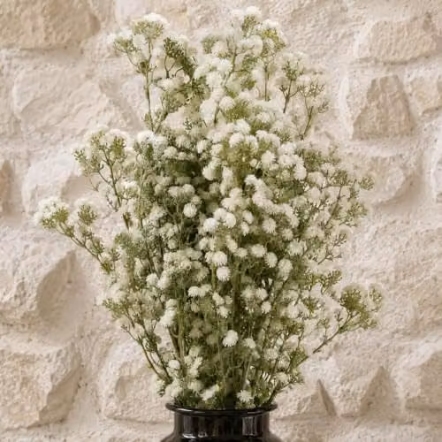 Leaf Design White Gypsophila Artificial Flowers, Height: 85 cm – 2