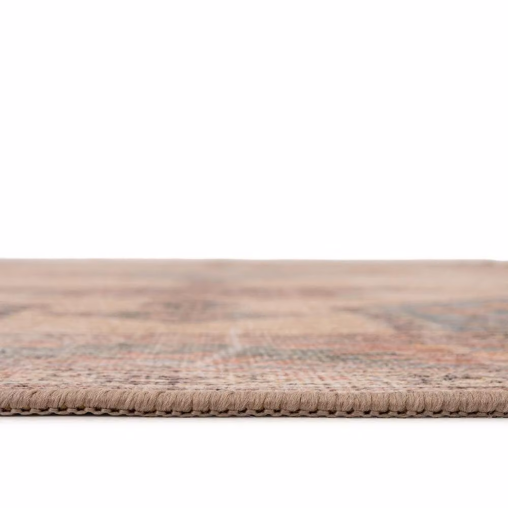 Kukoon Beige and Sand Distressed Soft Pile Area Rug, W/D/H: 60 x 240 cm – 2