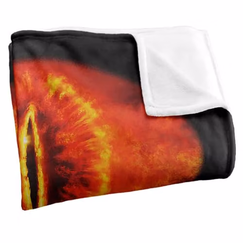 Warner Bros. Lord Of The Rings Eye Of Sauron Super Soft Fleece Throw Blanket, Multicolour, W: 91 cm, D: 147 cm – 2