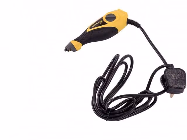 Oypla Electric Wall and Floor Tile Grout Removal Rake Tool, Yellow