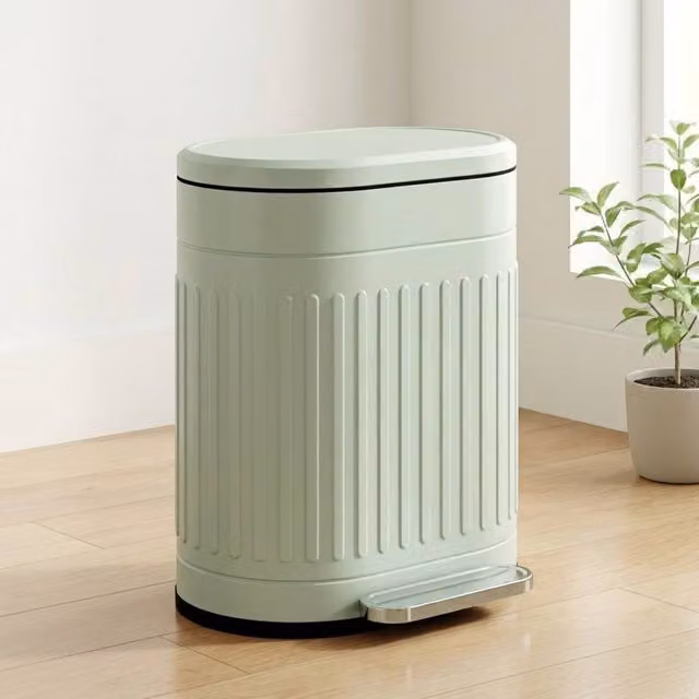 STILVORA 20L Kitchen Pedal Bin with Soft-Close Lid and Removable Inner Bucket in Green – 1