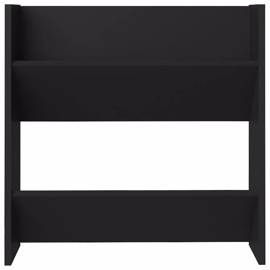 Berkfield Home Set of 4 Modern Wall Mounted Shoe Cabinets in Black, W/D/H: 60 x 18 x 60 cm – 3