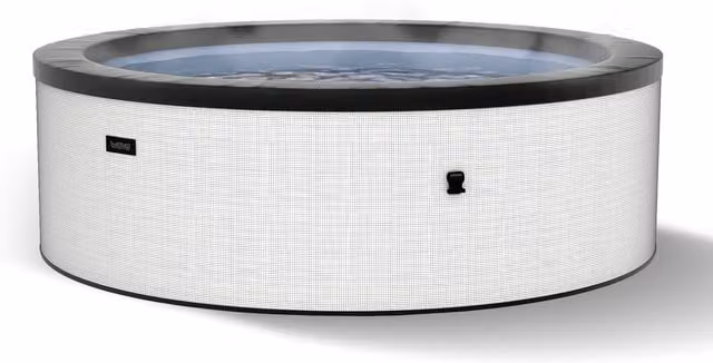 Wave Spas Wave Tahoe 6-Person Round Foam Hot Tub with Integrated Heater and 90 Jets in White