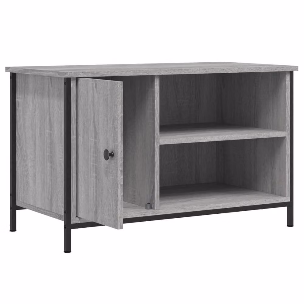Berkfield Home TV Cabinet in Grey Sonoma, W/D/H: 80 x 40 x 50 cm – 3