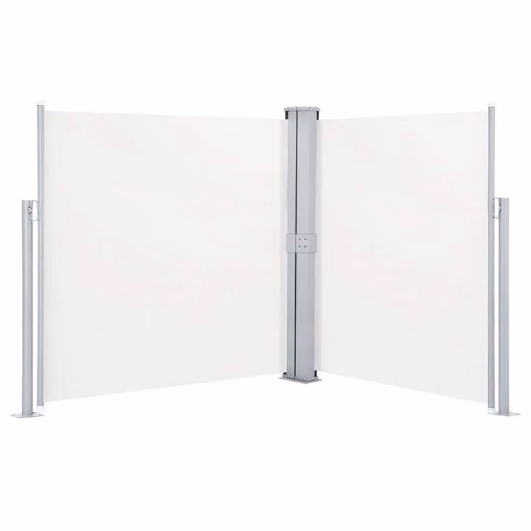 Berkfield Home Retractable Side Awning in Beige, W/H: 600 x 140 cm