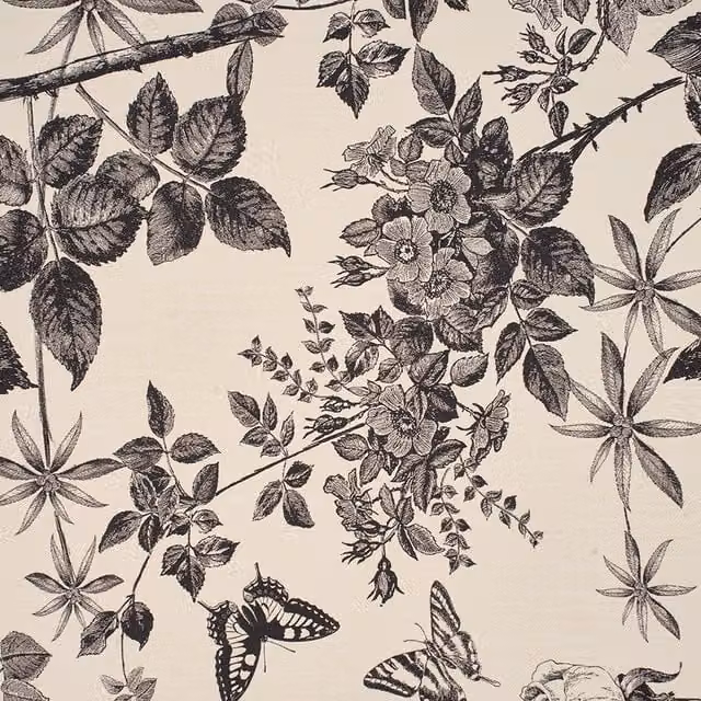 Lifeideas Self Adhesive Floral Wallpaper in Black and Beige