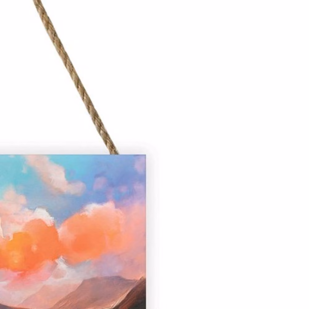 Scott Naismith Etive Flow Multicolour Abstract Landscape Wooden Wall Plaque – 2