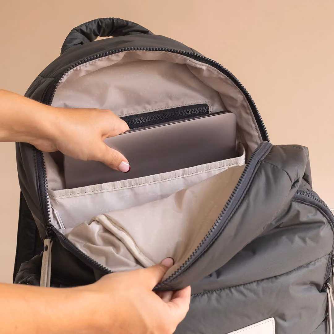 Avery Row Baby Changing Backpack in Soft Black – 5