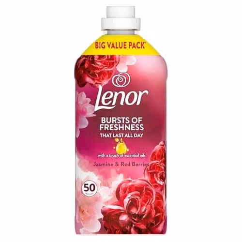 Lenor Fabric Conditioner Wellbeing Collection Jasmine and Red Berries 1.65l Pink – 2