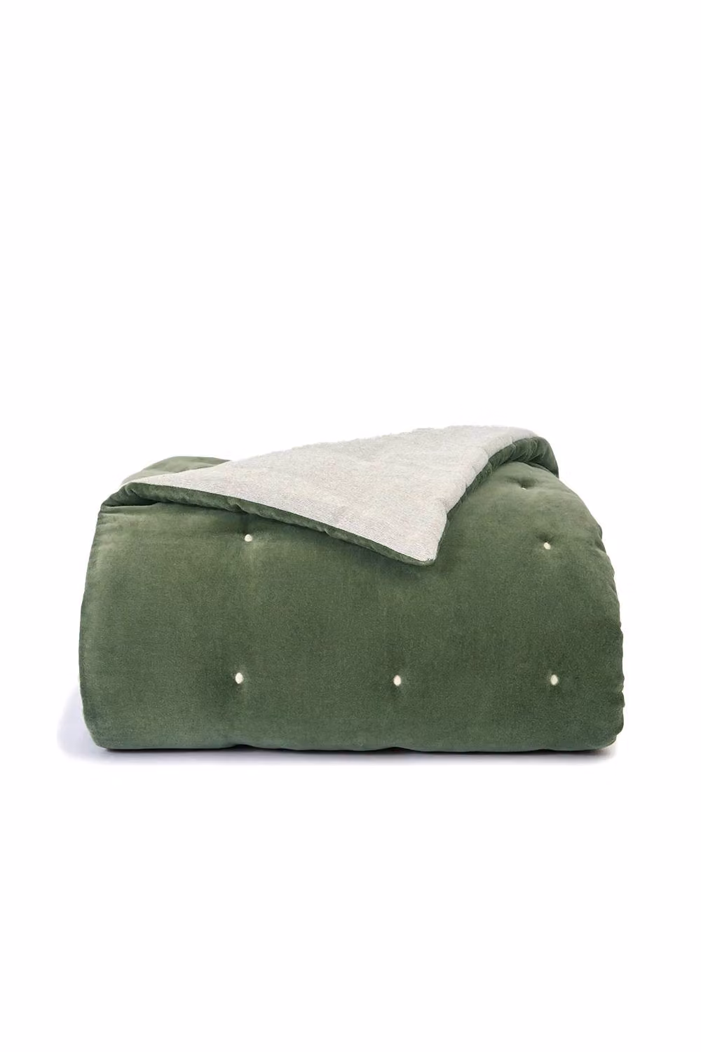 Christy Jaipur Luxury Quilted Cotton Throw in Green, W/D/H: 140 x 200 cm – 3