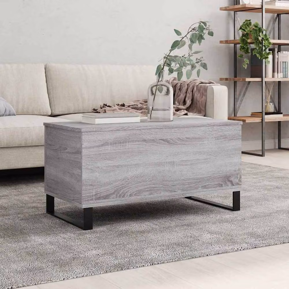 Berkfield Home Grey Sonoma Coffee Table with Lift Mechanism, W: 90 cm, D: 44.5 cm, H: 45 cm – 2