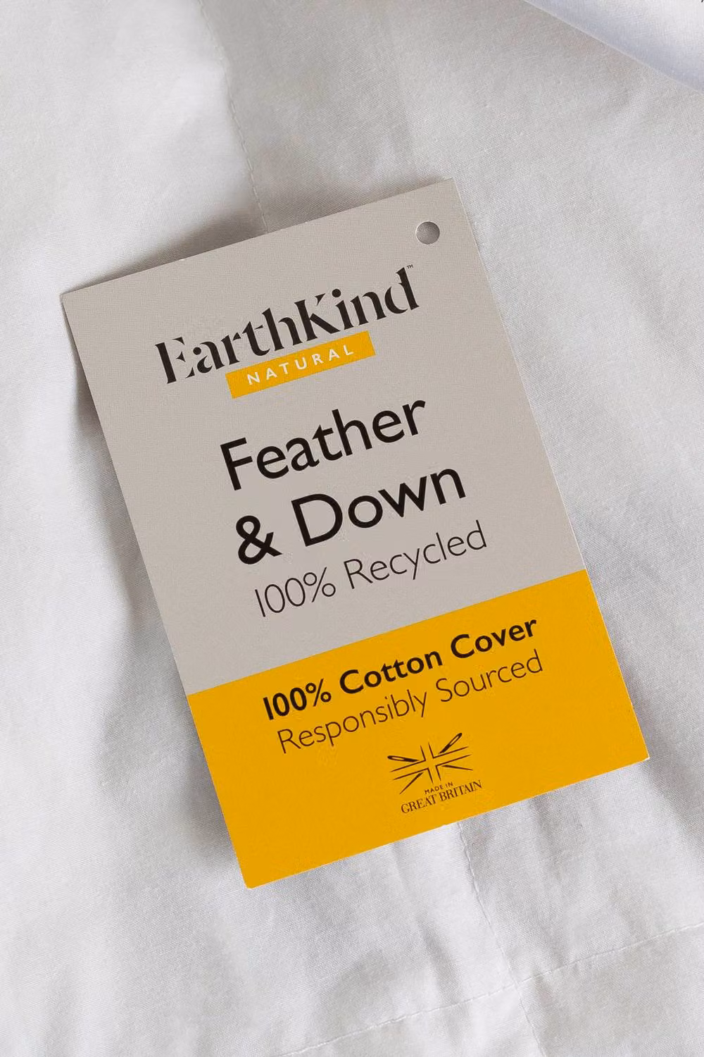 EarthKind White Feather and Down 13.5 Tog Winter Duvet, Double – 5