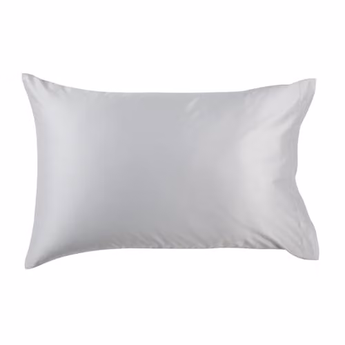 Christy 400TC Luxury Mako Satin Cotton Pillowcases, 2 Pack, Grey