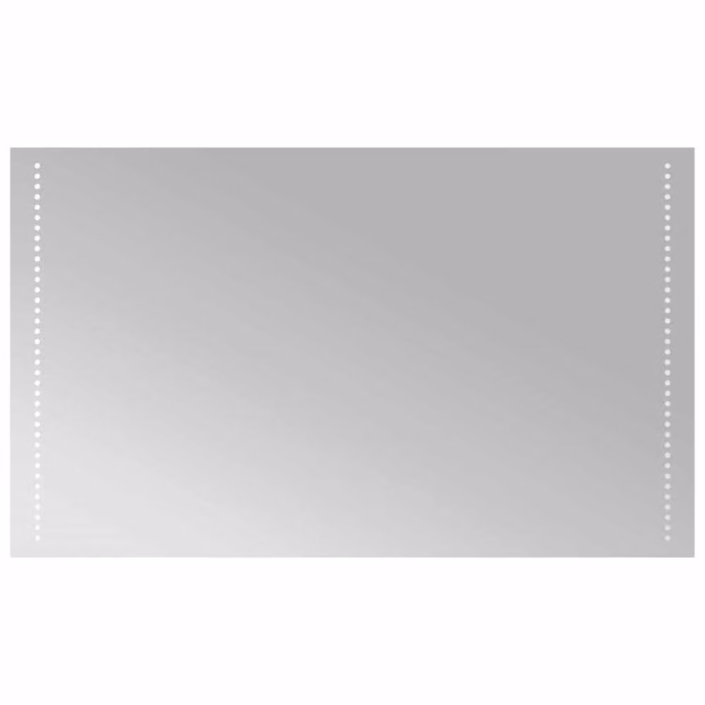 Berkfield Home LED Rectangular Wall Bathroom Mirror in Clear, W: 100 cm, H: 60 cm – 3