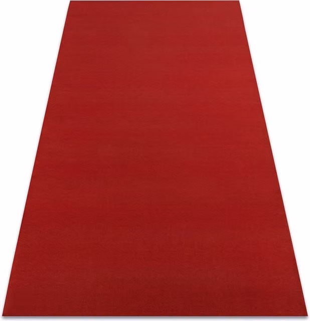 RugsX Rumba Anti-Slip Red Boho Rectangular Rug, W: 60 cm, L: 300 cm