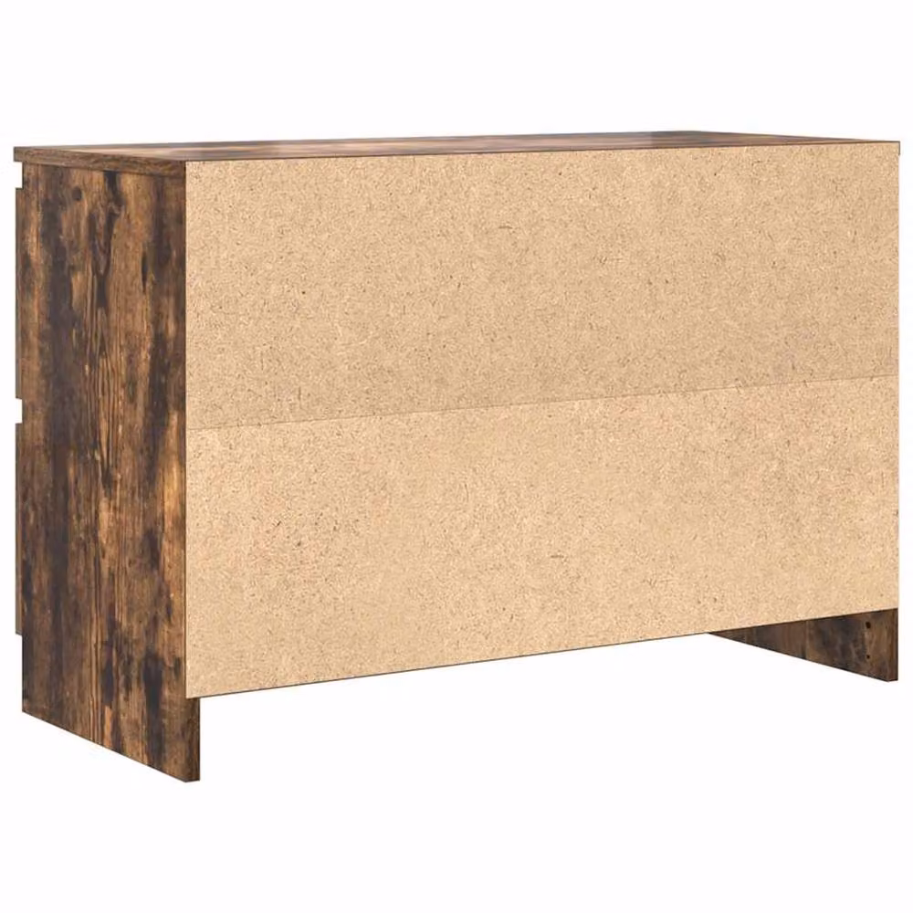 Berkfield Home Smoked Oak TV Cabinet in Brown, W/D/H: 80 x 35 x 54 cm – 4