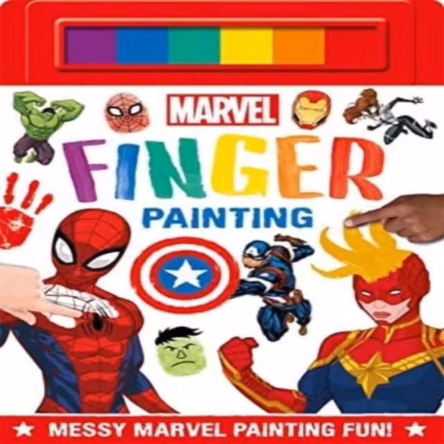 Marvel Finger Painting Multicolour Paperback Book