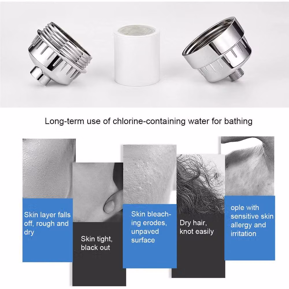INMTFEI Silver Shower Filter Cartridge with Multi-media KDF and Activated Carbon, 1/2 inch – 4