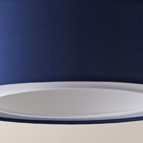 ValueLights Sophia Small 2 Tier Drum Ceiling Light Lamp Shade in Blue with LED Bulb, Shade Width: 26 cm – 4